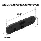 Feniex Q Flat Surface Mount dimensions: 5.5 x 1 x 0.56 inches