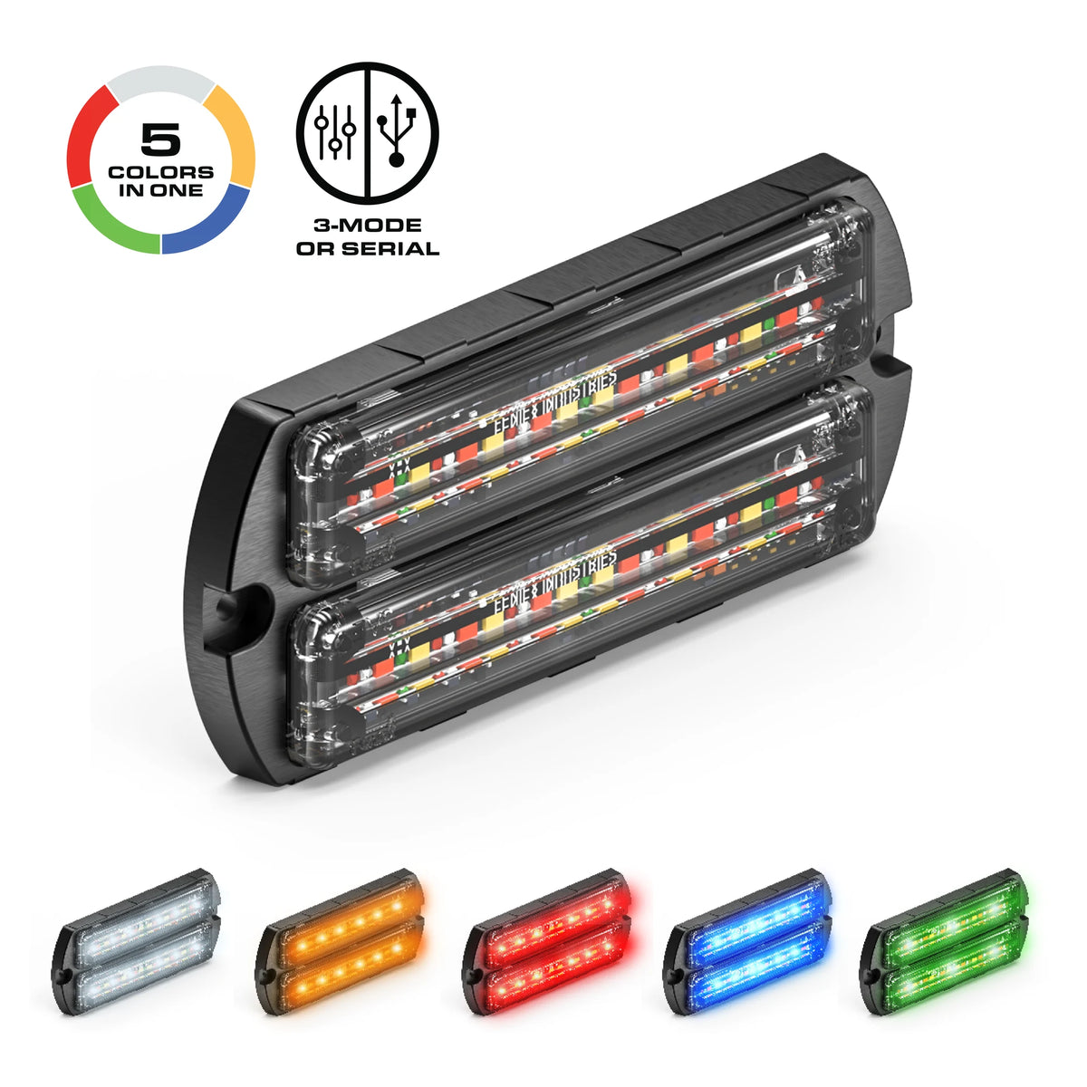 Feniex Q Flat-Dual Surface Mount 5 colors in one