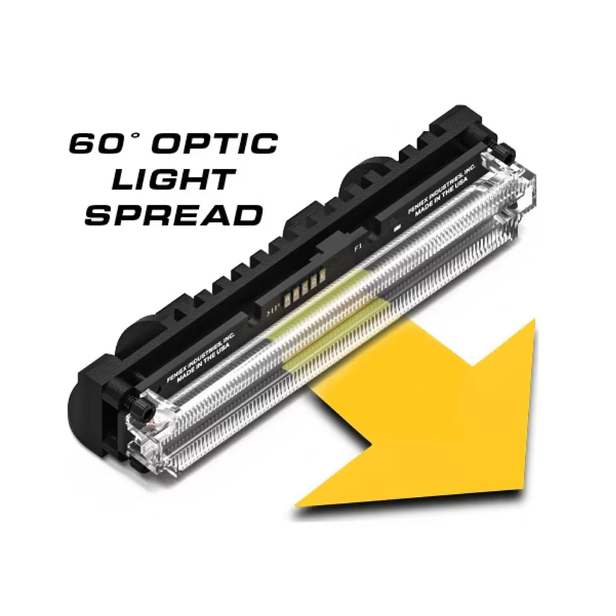 Feniex Q Series 60-degree optic light spread