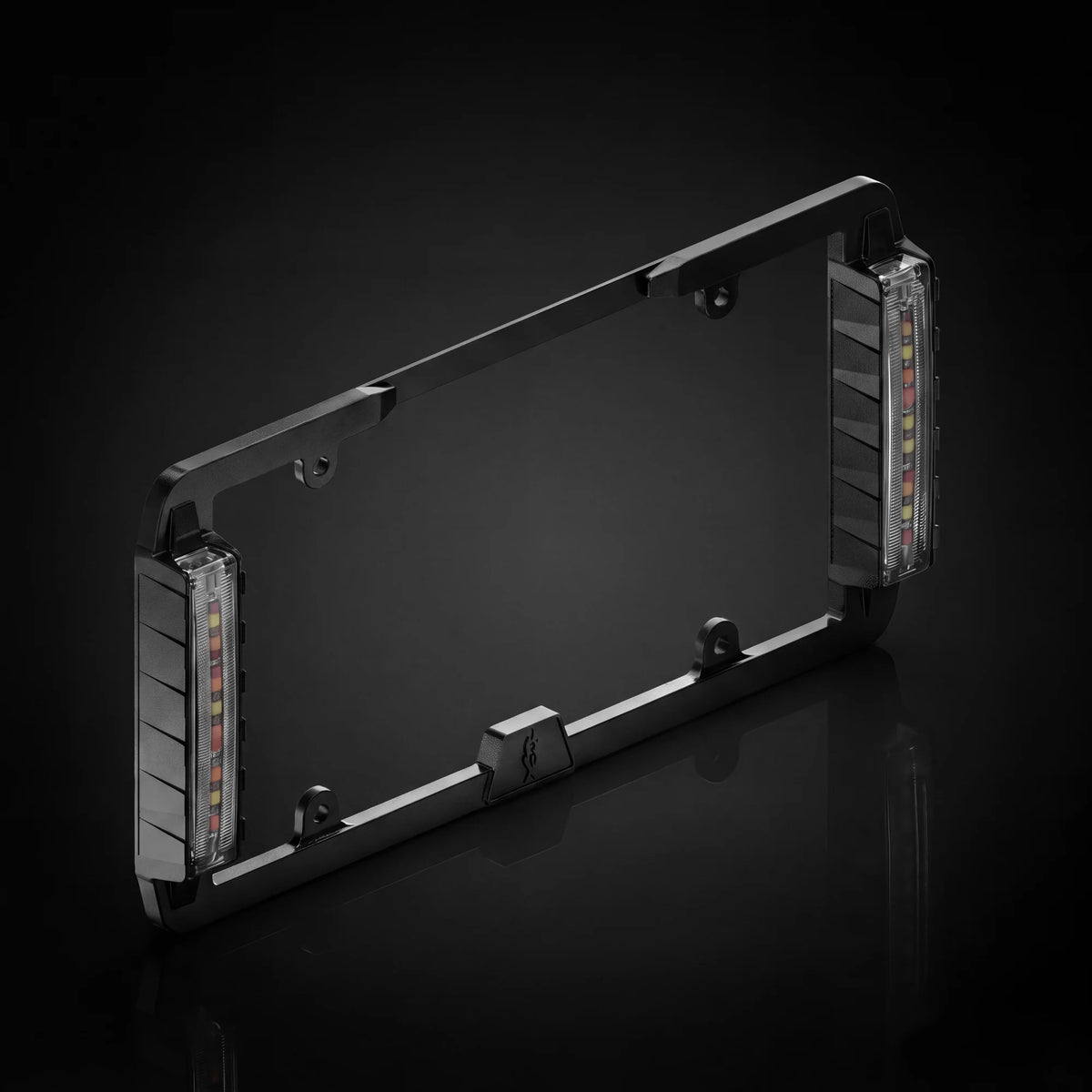 Feniex Q License Plate Mount on dark background