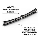 Feniex Quantum Spoiler anti-yellowing lens, 27 LEDs per module