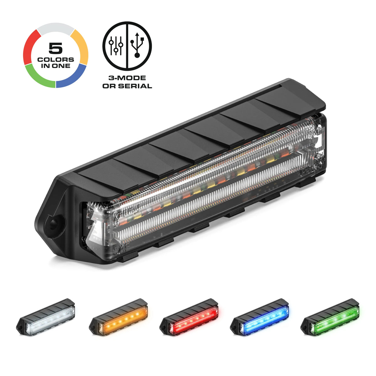 Feniex Q Surface Mount 5 colors in one, 3-Mode or Serial