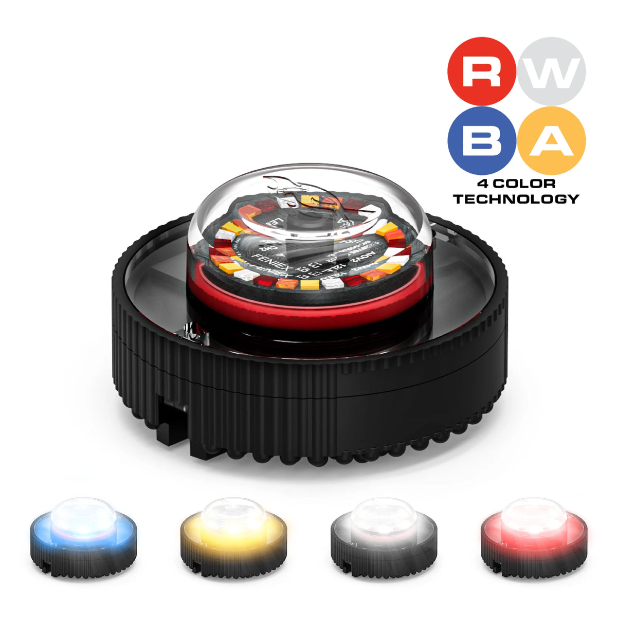 Feniex Quad Cannon RWBA 4-color technology