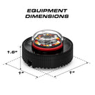 Feniex Quad Cannon dimensions: 1.6 inches tall