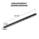 Feniex Quantum 1000 dimensions: 46.75 x 2.25 x 1.25 inches