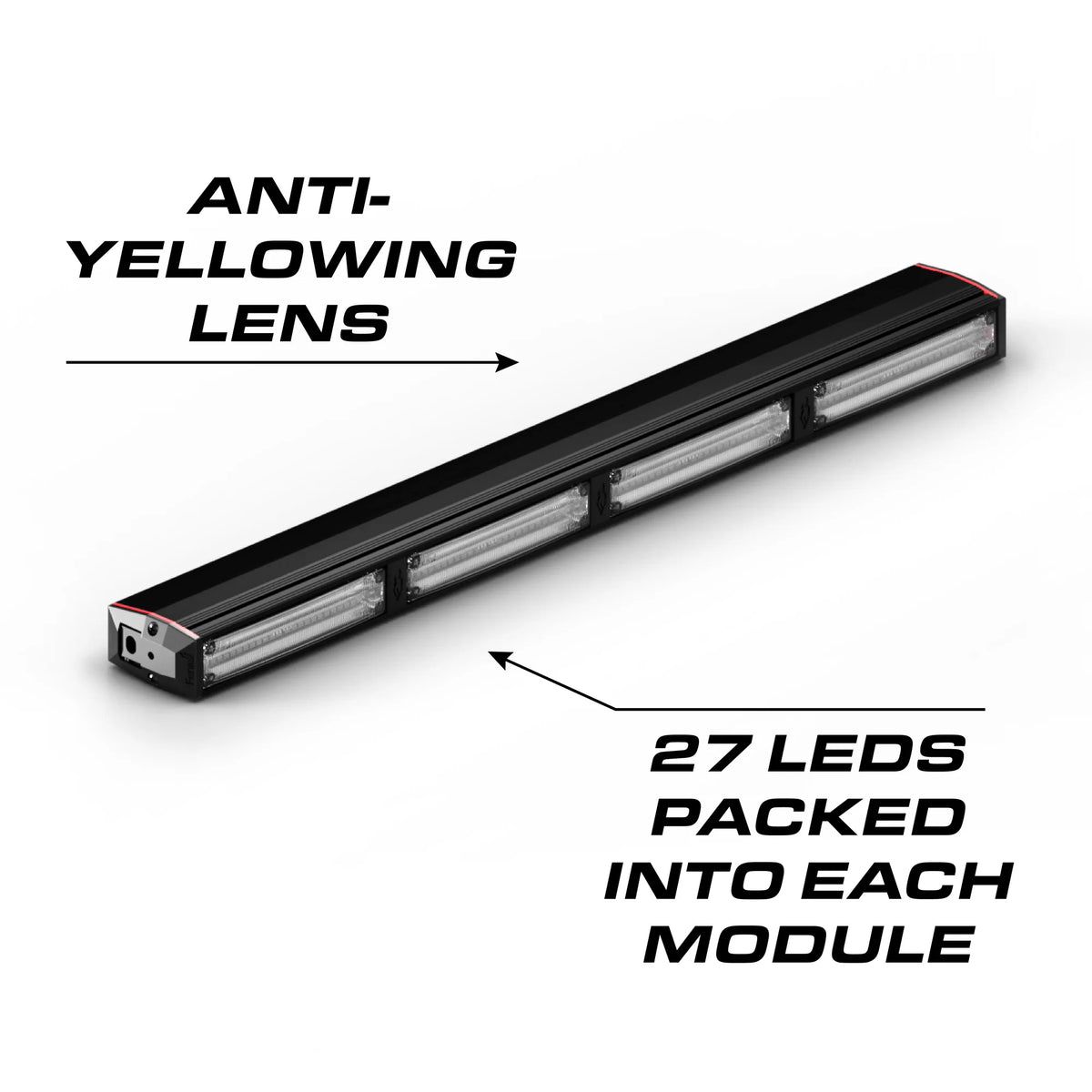 Feniex Quantum 400 anti-yellowing lens, 27 LEDs per module