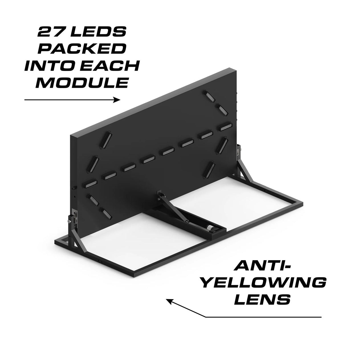 Feniex 90° Quantum Arrow 27 LEDs per module, anti-yellowing lens
