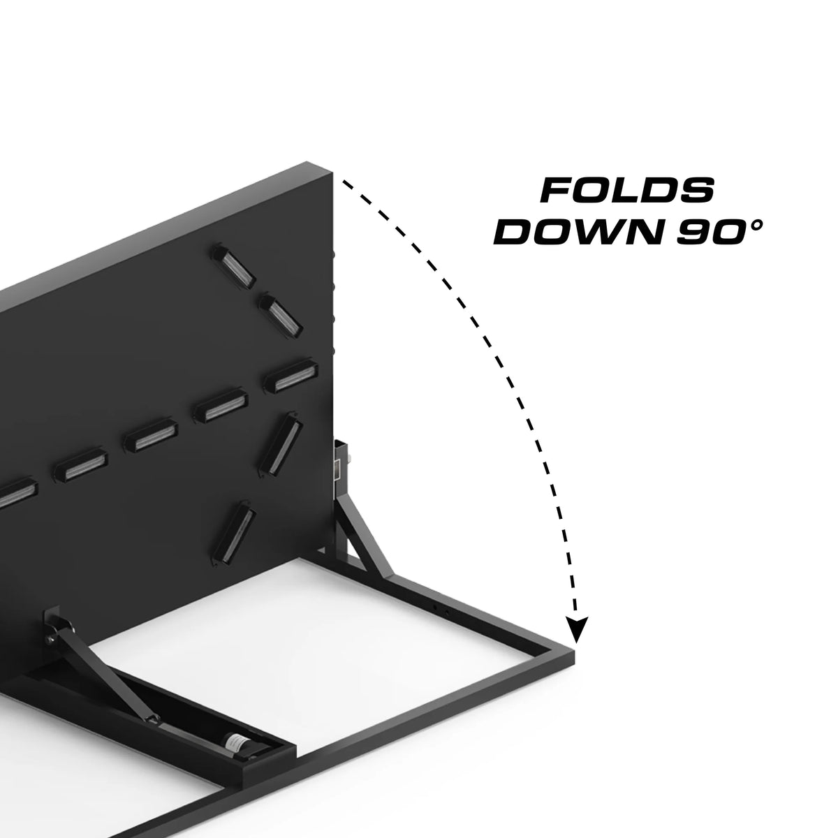 Feniex 90° Quantum Arrow folds down 90 degrees