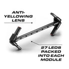 Feniex Quantum Arrow anti-yellowing lens, 27 LEDs per module
