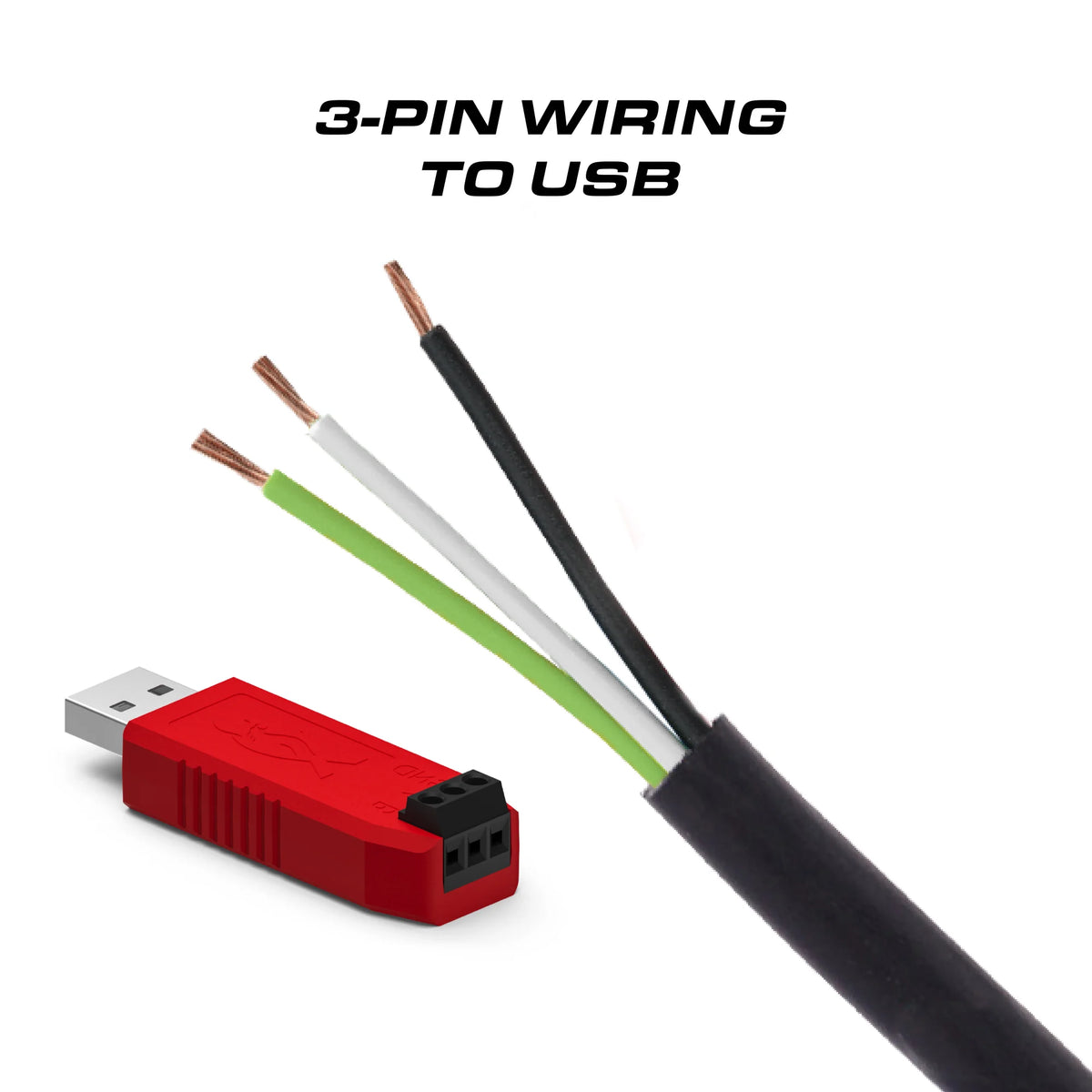 Feniex Quantum Mini 12" 3-pin wiring to USB