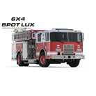 Feniex Spot Lux 6x4 mounted on a fire apparatus