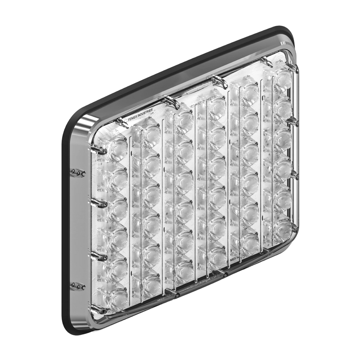 Feniex Spot Lux 9x7 (S-7900) perimeter light with clear lens and chrome bezel