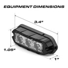 Feniex Fusion T3 equipment dimensions 3.4 x 1.05 x 1 in