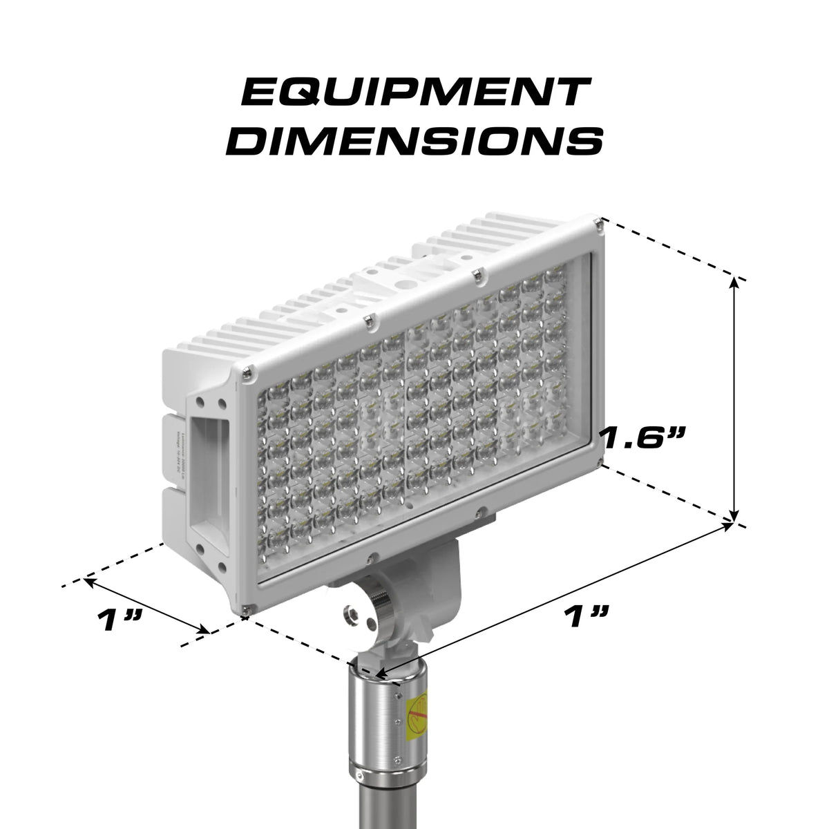 Feniex Torch Pole Light equipment dimensions