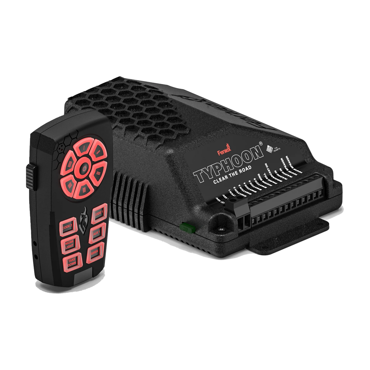 Feniex Typhoon Handheld controller with siren amplifier