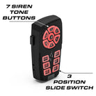 Feniex Typhoon Handheld 7 siren tone buttons and 3-position slide switch