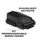 Feniex Typhoon amplifier with 21 programmable siren tones and 6 auxiliary outputs