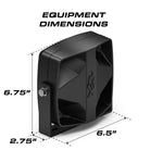 Feniex Vanguard 100W Speaker equipment dimensions