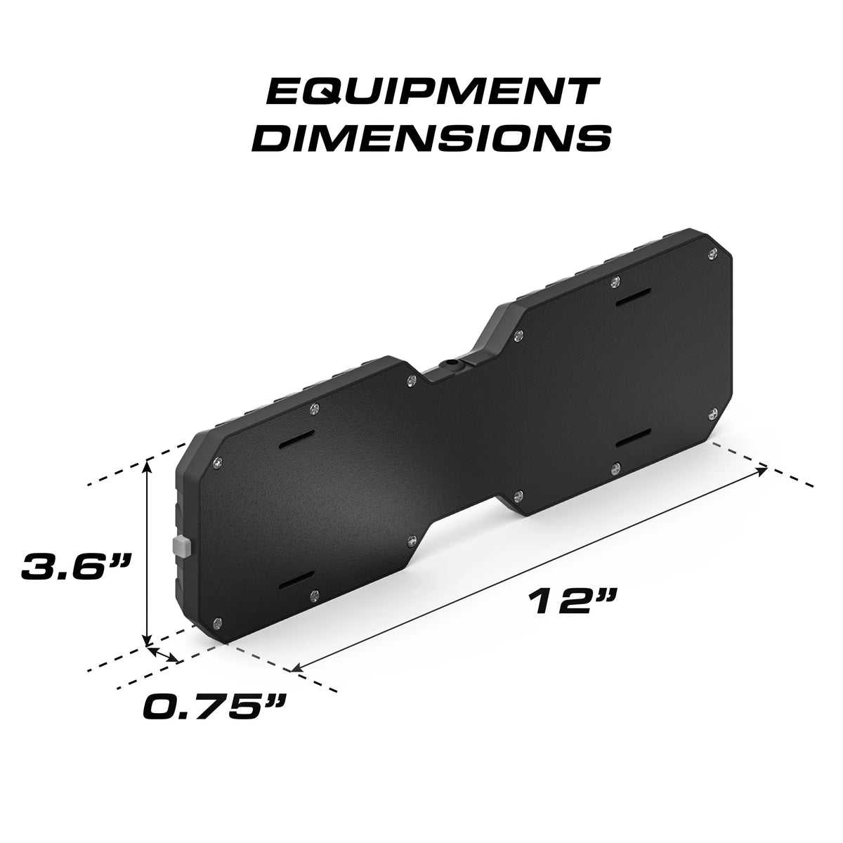 Feniex Interior Visor Light equipment dimensions