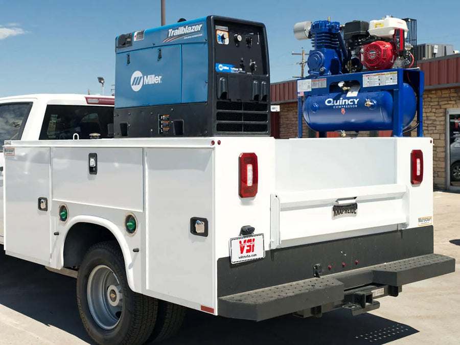 Service body with welder & air