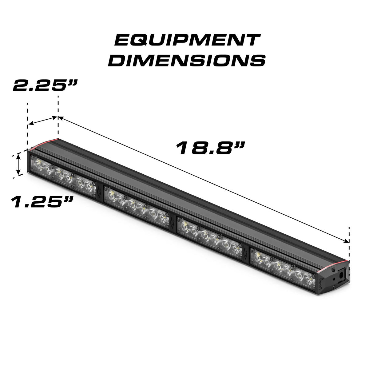 Feniex Fusion 20 Work Light equipment dimensions