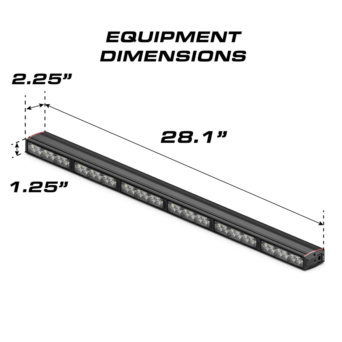 Feniex Fusion 30 Work Light equipment dimensions