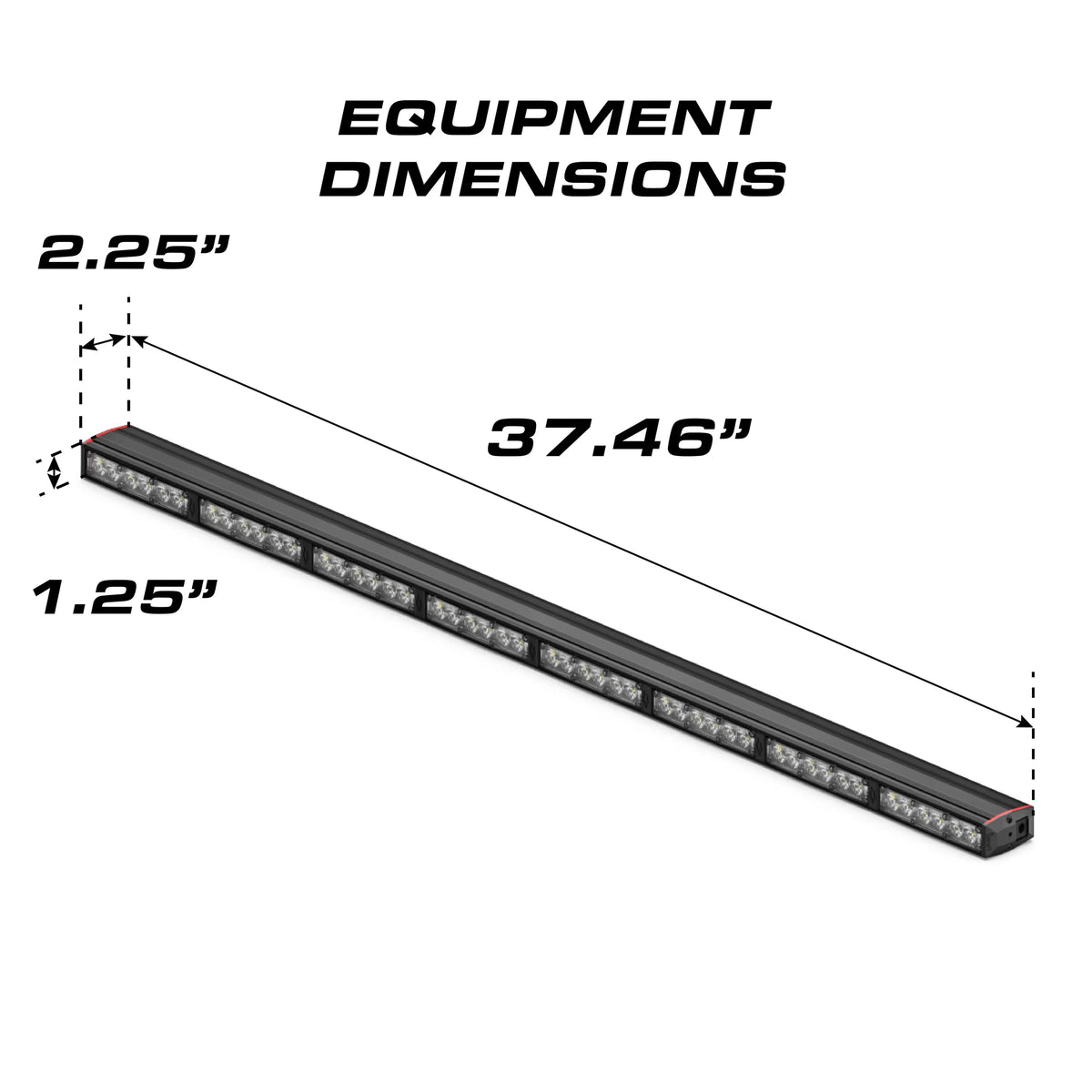 Feniex Fusion 40 Work Light equipment dimensions
